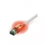 Easylan CS1OWADAD0030 Cable de red RJ45, cable de red CAT 6a S/FTP 3 m blanco con LED 1 ud.
