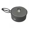 Menaje de camping ESBIT PT1100HA – olla de aluminio 1,1 L, Ø14,8 cm, 227 g, negra