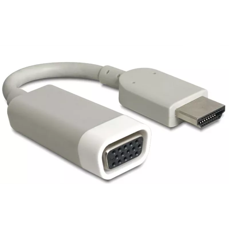 Adaptador de cable de vídeo DeLOCK 65469 VGA D-Sub a HDMI tipo A blanco