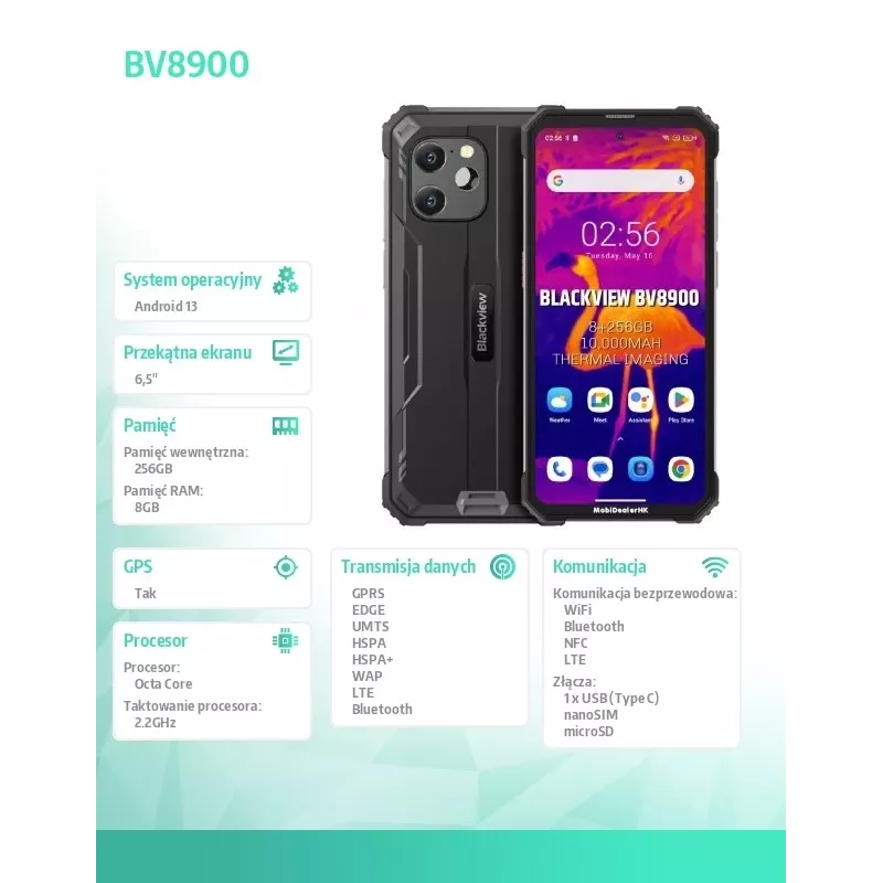 Blackview BV8900 8/256 Negro