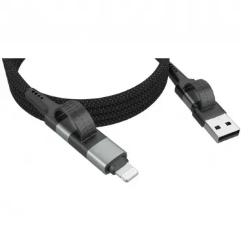 Ansmann cable magnético USB-A o USB-C a Lightning - cable - digital/datos