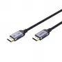 Unitek C1626GY01-1.5M cable DisplayPort 2.1, 8K@120Hz, 1,5 m, negro/gris