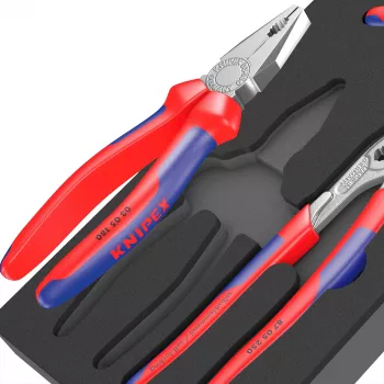 9780 Insert de espuma KNIPEX Juego de alicates 1, 3 piezas negro/gris, para carro de taller Tool Rebel