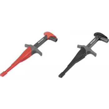 VOLTCRAFT Juego de pinzas de seguridad conector hembra 4 mm CAT III 1000 V, CAT IV 600 V Negro/Rojo MSK-115 (VC-8308585)