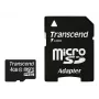 Tarjeta de memoria flash Transcend 4GB MicroSDHC Class 10 con adaptador