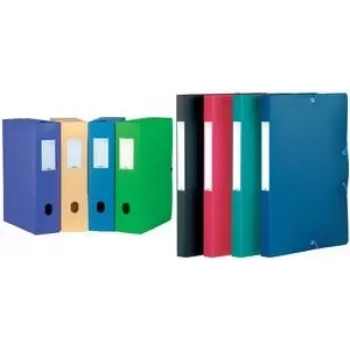 Caja archivadora Oxford Memphis 300 hojas negra azul verde roja