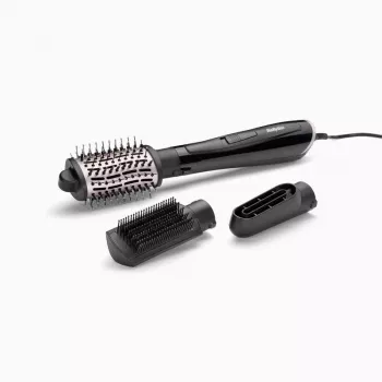 Cepillo de aire caliente BABYLISS Style Smooth 1000 Airflow AS128E, 1000 W, negro, 3 cepillos, tecnología iónica, termostato regulable