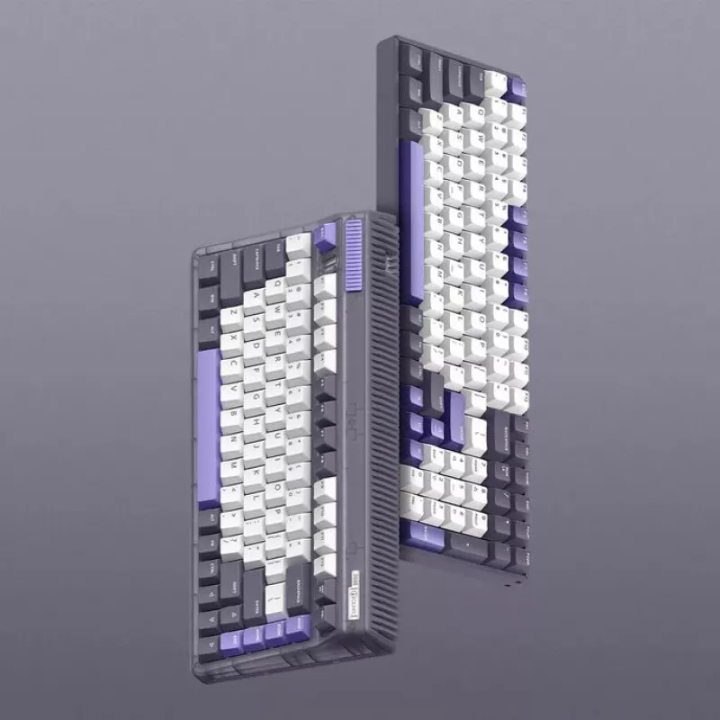 IQUNIX F97 Lavandin teclado gaming inalámbrico, RGB, switches MX Red, US
