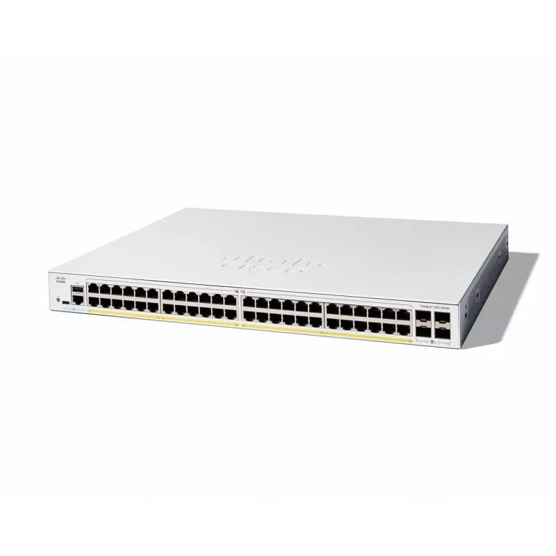 Switch gestionado Cisco Catalyst 1200-48P-4X 48 puertos GE PoE 4x10GE SFP+