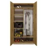 Armario ropero Top E Shop SD-90 ART KPL — marco color roble, 7 estantes, 2 puertas