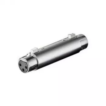 Wentronic XLR 009 Adaptador, XLR de 3 pines hembra a hembra (27459)