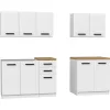 Topeshop KUCHNIA SET 200 BIEL conjunto de muebles de cocina/comedor