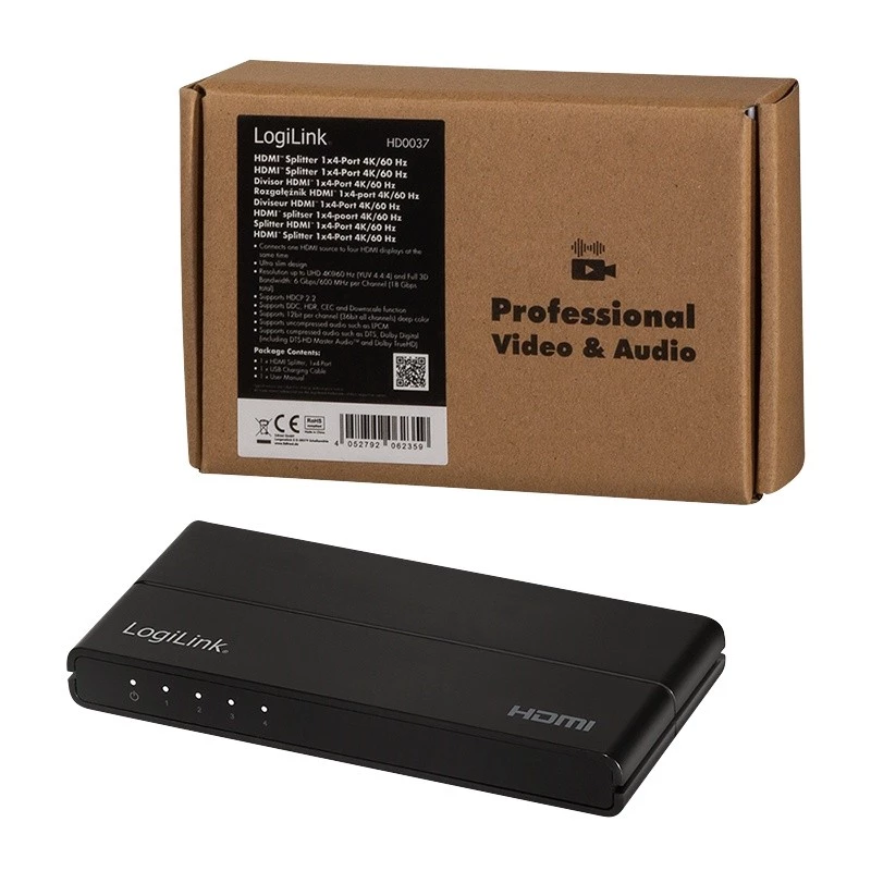 Divisor de vídeo HDMI LogiLink HD0037