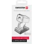 Soporte de aluminio SWISSTEN 25005100 para Apple Watch — soporte de carga compatible, plateado