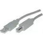Cable USB ShiverPeaks BS77023 3m USB 2.0 A a B gris