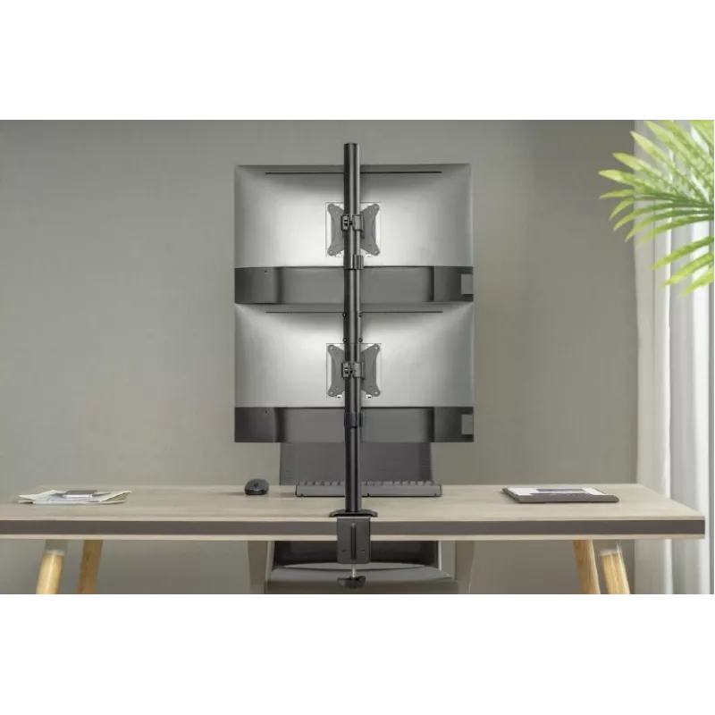 Soporte para monitor Gembird MA-D2-02, brazo de sobremesa para monitor, capacidad de carga máxima 9 kg