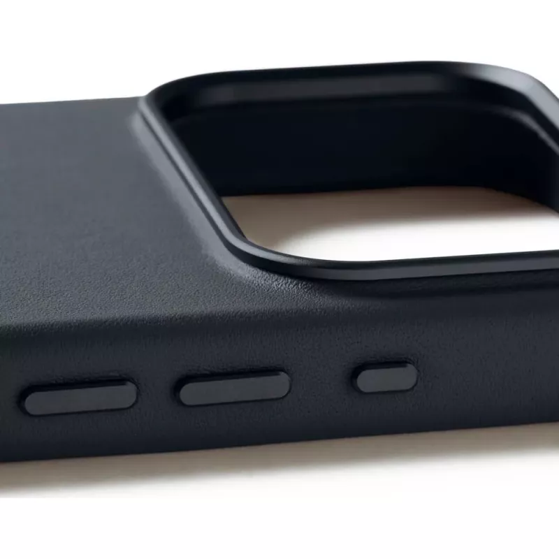 Mujjo Full Leather Case MagSafe funda para iPhone 17 Pro gris