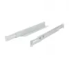 Guía de perfil en L de montaje ALLNET longitud ajustable 502–849 mm gris claro, par