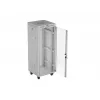 Armario rack de suelo LANBERG 19 pulgadas 32U 600×600 mm gris con puertas perforadas y LCD (flat pack)