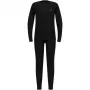 Odlo Set largo MERINO 200 KIDS Conjunto de ropa interior infantil, talla 116 cm, negro