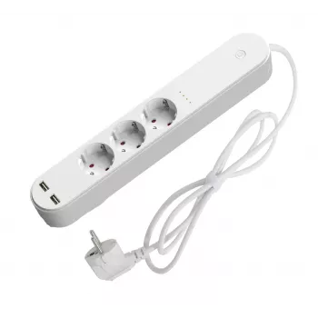 Regleta inteligente Denver SHP-310U 3 salidas AC Type F 3680 W