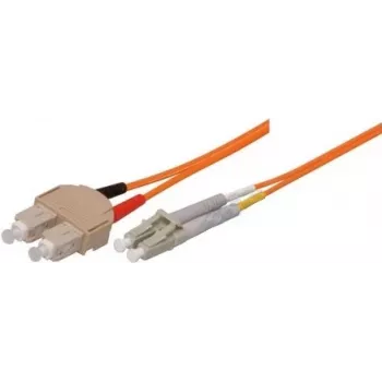 Tecline exertis Connect – Cable de conexión – SC multimodo (M) a LC multimodo (M) – 10 m – fibra óptica – 62,5/125 micrómetros – OM1 – naranja (86610)