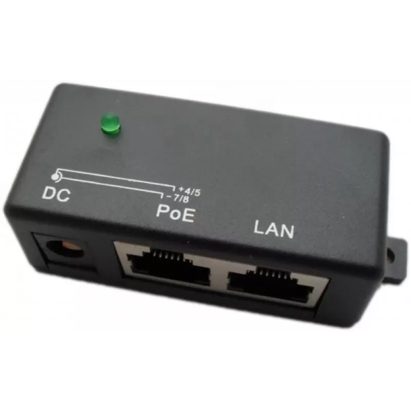 Inyector PoE Extralink 1 puerto 100 Mbit/s RJ45