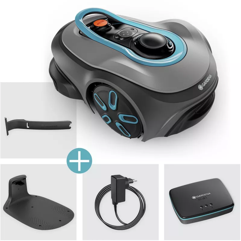 Robot cortacésped Gardena smart SILENO free superficie máxima de césped 1200 m² ancho de corte 16 cm