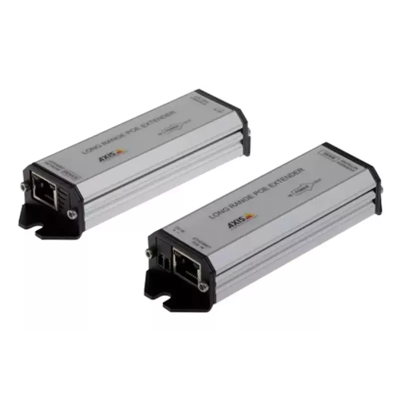 Kit extensor PoE de largo alcance AXIS - repetidor - LAN 100 Mb - 10Base-T, 100Base-TX - RJ-45 / RJ-45 - hasta 1 km