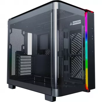 Montech KING 95 Midi-Tower, cristal templado, ARGB - negro