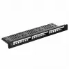 Patch panel 1U LANBERG PPKS-1124-B, 24 puertos, 1U, ABS, negro, 482,6×44,5×154 mm