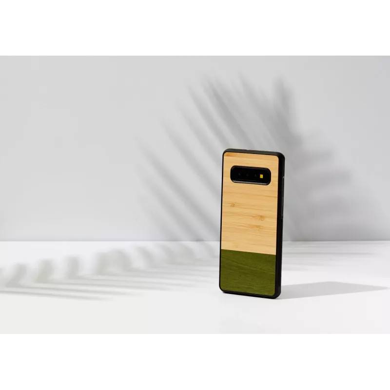 Funda para smartphone Man and Wood para Samsung Galaxy S10 Plus — Bambuswald negro