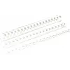 Fellowes - 8 mm - 21 anillas - A4 (210 x 297 mm) - 40 hojas - Blanco - 100 uds. Peine de encuadernación de plástico - para Fellowes Galaxy 500, Orion 500, Pulsar+ 300, Quasar+ 500, Star 150,