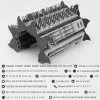 Set de destornilladores de precisión Extralink EX.21465 — kit magnético de 128 en 1 puntas