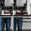 Organizador de cables para escritorio MACLEAN MC-102 – bandeja bajo la mesa de dos niveles, carga máx. 5 kg, longitud máxima 728 mm, negro
