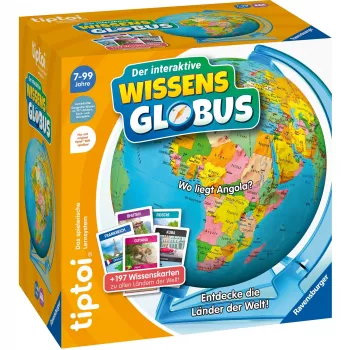 Juguete educativo Ravensburger tiptoi Globo terráqueo interactivo de conocimiento