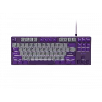 Teclado gaming NATEC Fury Kanabo K2 US retroiluminado blanco mecánico gris-lila