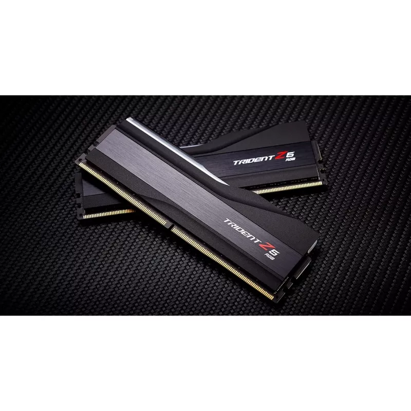 DIMM 32 GB DDR5-6000 (2x 16 GB) Dual-Kit, memoria RAM negra, F5-6000J3636F16GX2-TZ5RK, Trident Z5 RGB, INTEL XMP