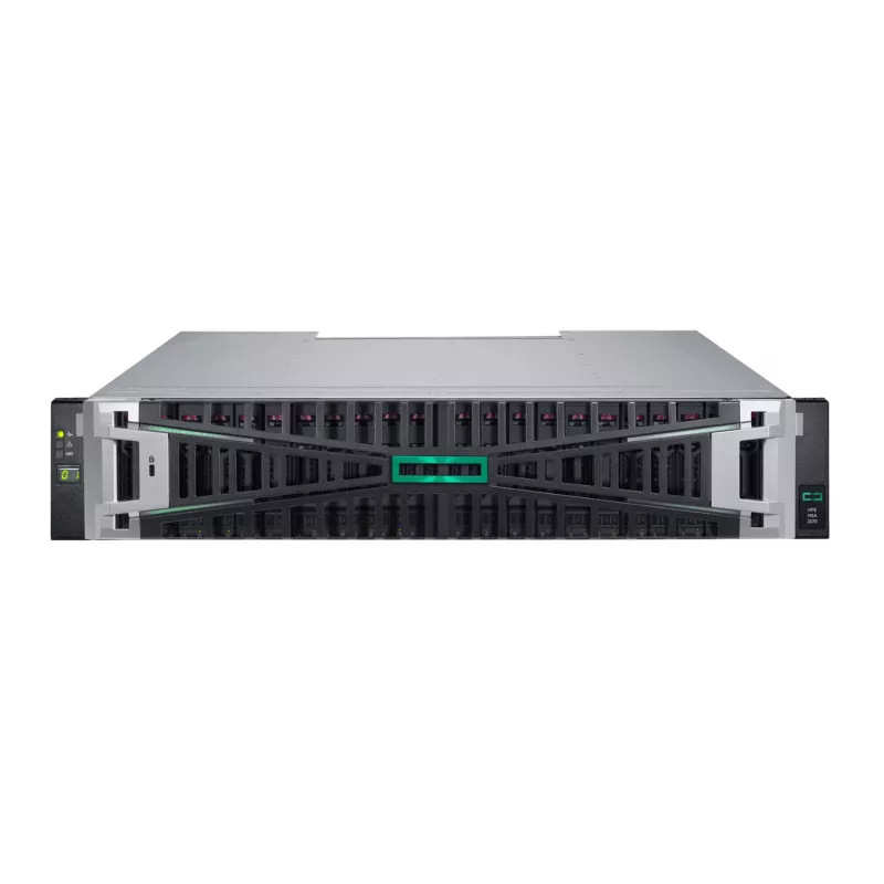 HPE MSA 2070 SFF 2x16Gb FC controlador de 4 puertos 12x1,92TB SSD 4x16Gb SFP FC XCVR 23TB Storage Array