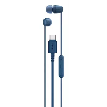 Sony IER-EX15C Auricular Cableado In-Ear Llamadas/Música USB Type-C Azul