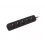 Regleta de enchufes Lanberg PS0-05E-0150-BK 1,5 m 5 salidas AC para interior negra