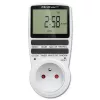 Temporizador electrónico QOLTEC PC0628 con pantalla LCD, cuenta atrás de 24 horas