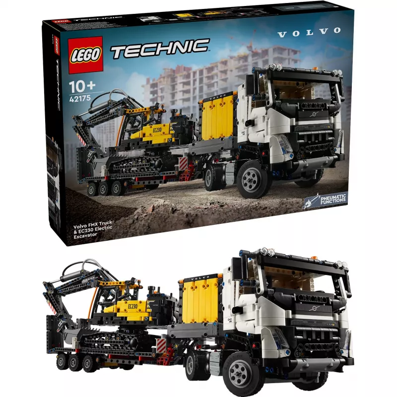 LEGO Technic Volvo FMX Truck y EC230 Electric Excavator 42175
