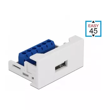 Módulo DeLOCK Easy 45 USB 2.0 Type-A conector hembra a regleta de conexión