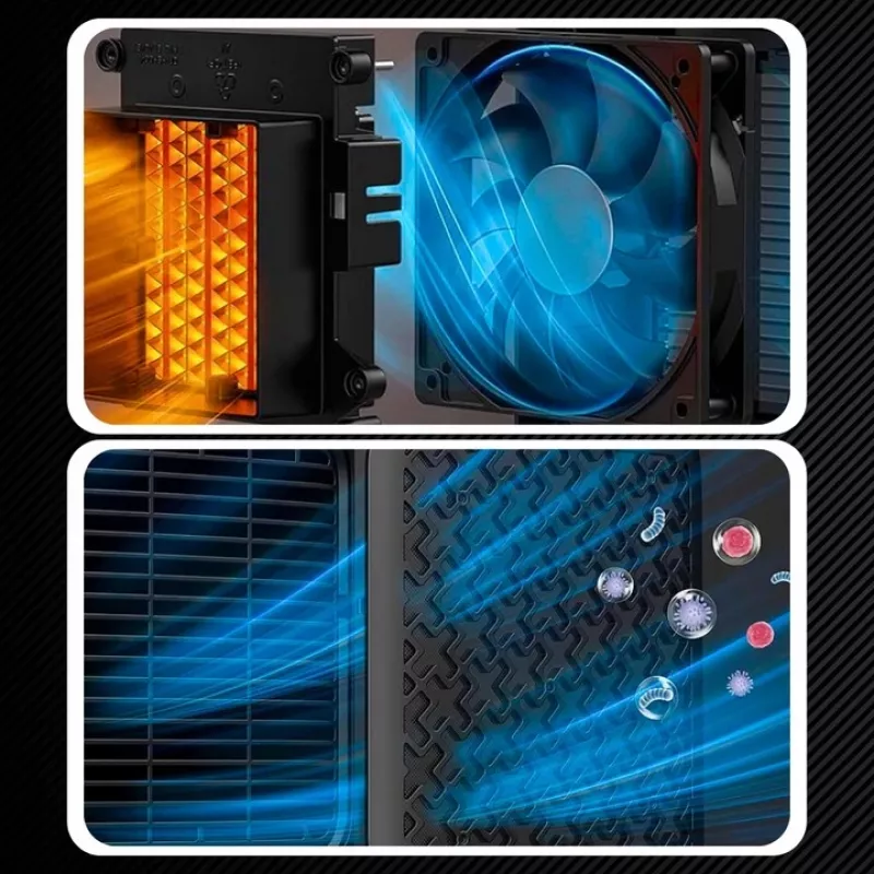Extralink Radiador de torre eléctrico de cerámica 1500W LED mando a distancia