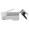 Conector RJ45 blindado EQUIP Cat 8.1, conector, plateado, 50 uds., 11,7×22,5 mm, 3,7 g