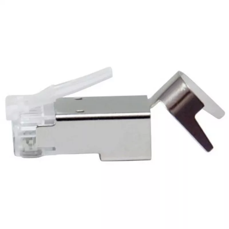 Conector RJ45 blindado EQUIP Cat 8.1, conector, plateado, 50 uds., 11,7×22,5 mm, 3,7 g
