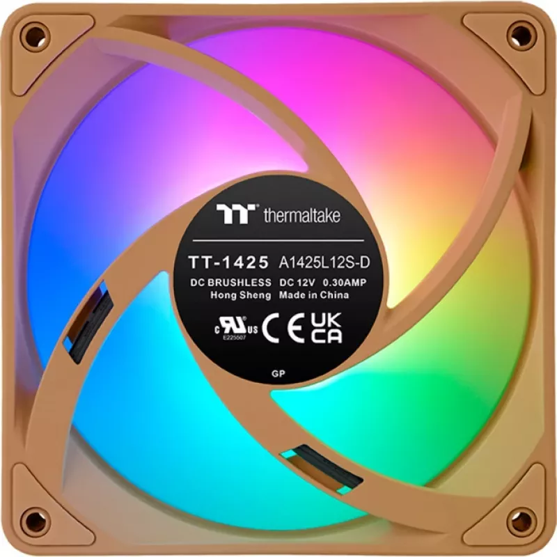 Ventilador de caja Thermaltake CT140 EX ARGB 140mm pack de 3 Gravel Sand