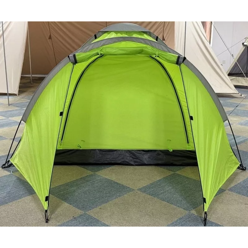 Tienda de campaña PROMIS NT80 — tienda de camping para 3 personas con avance y mosquitera, superficie base 2x2 m