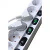 Brennenstuhl 1153110126 alargador 2 m 6 tomas de corriente interior blanco (1153110126)